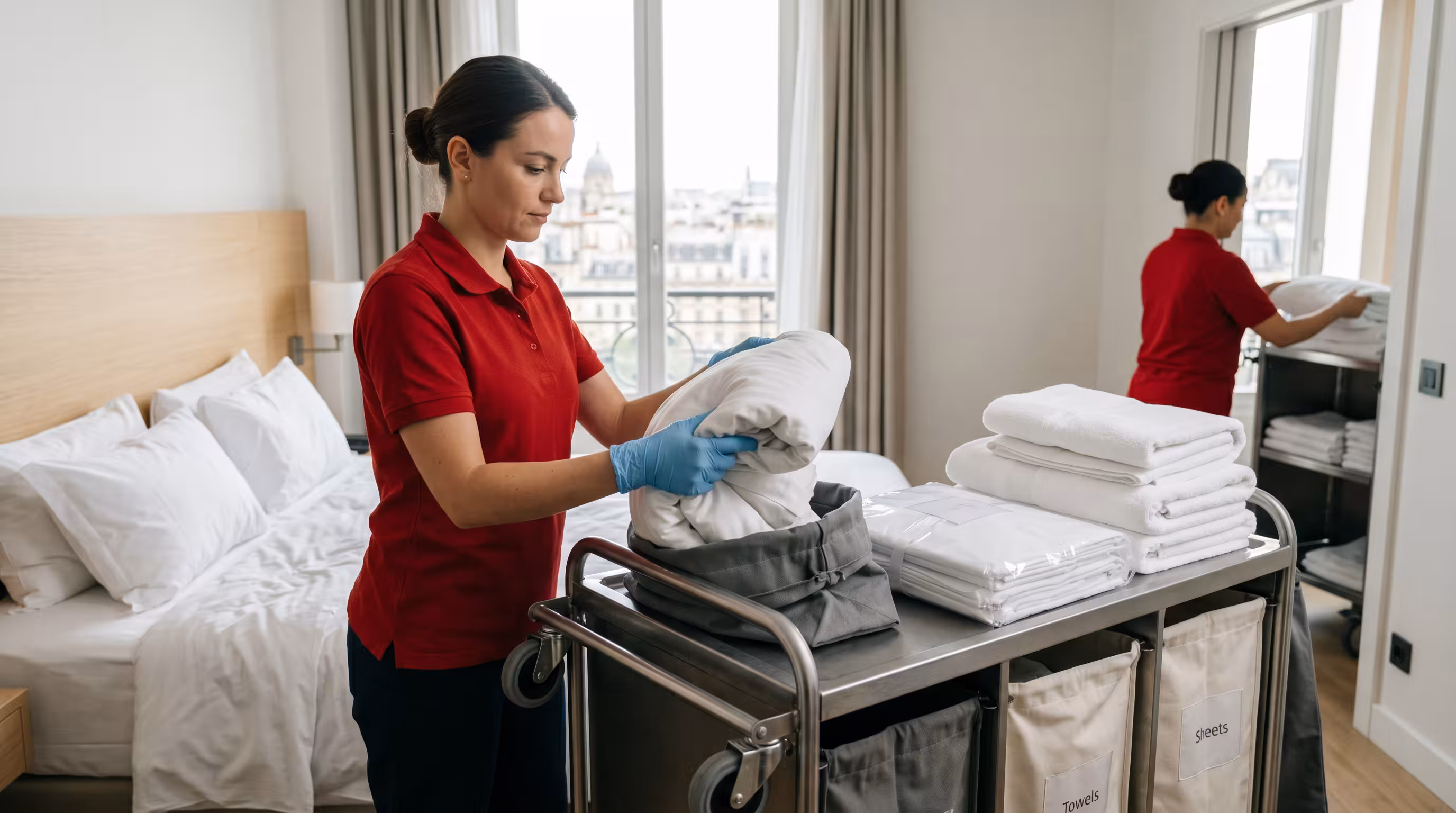 Profesionalno održavanje hotelske posteljine za uredan izgled soba