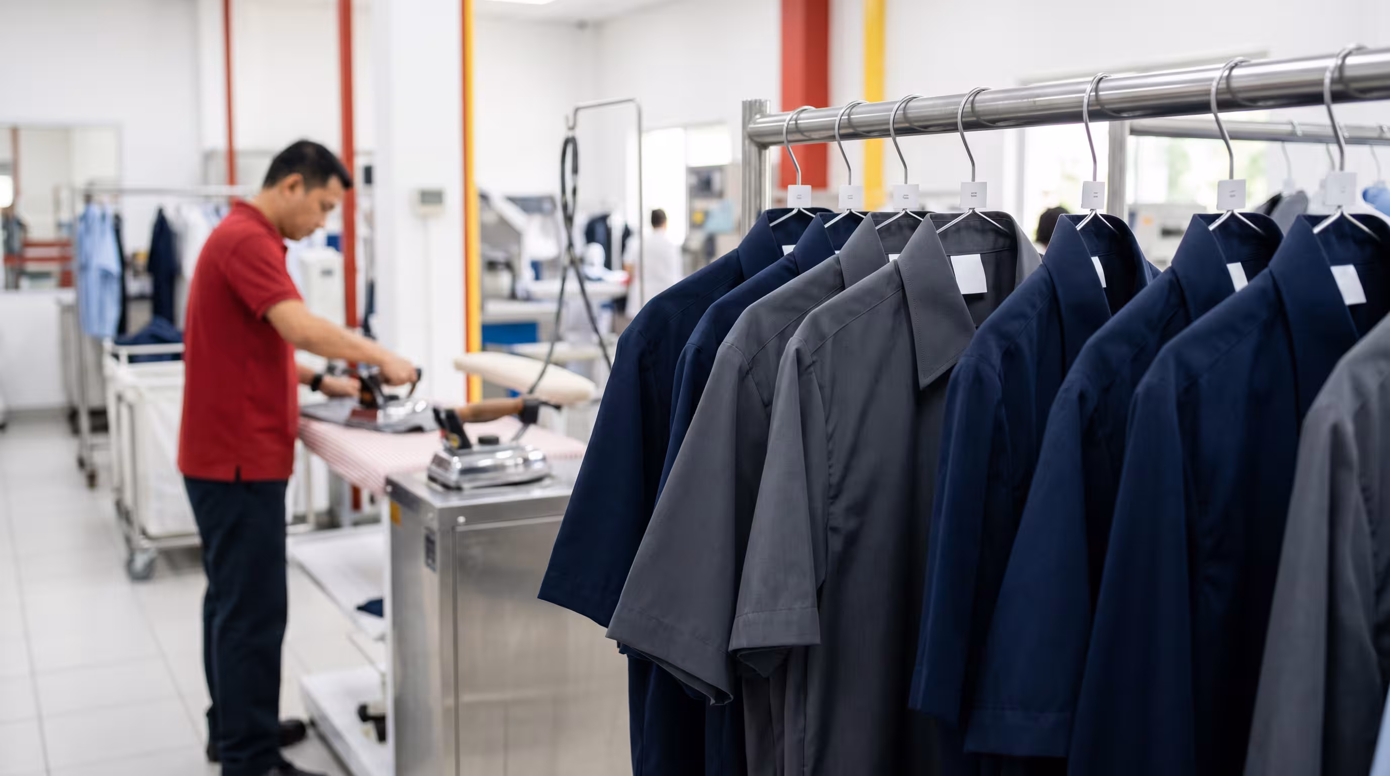 Tretman fleka na rukavima i kragni uniforme